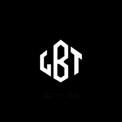 LBT letter logo design with polygon shape. LBT polygon logo monogram. LBT cube logo design. LBT hexagon vector logo template white and black colors. LBT monogram, LBT business and real estate logo. 