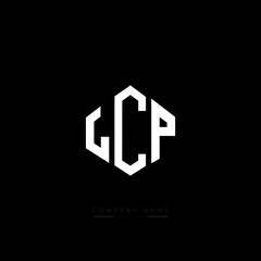 LCP letter logo design with polygon shape. LCP polygon logo monogram. LCP cube logo design. LCP hexagon vector logo template white and black colors. LCP monogram, LCP business and real estate logo. 