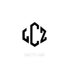 LCZ letter logo design with polygon shape. LCZ polygon logo monogram. LCZ cube logo design. LCZ hexagon vector logo template white and black colors. LCZ monogram, LCZ business and real estate logo. 