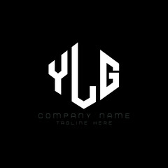 YLG letter logo design with polygon shape. YLG polygon logo monogram. YLG cube logo design. YLG hexagon vector logo template white and black colors. YLG monogram, YLG business and real estate logo. 