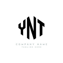 YNT letter logo design with polygon shape. YNT polygon logo monogram. YNT cube logo design. YNT hexagon vector logo template white and black colors. YNT monogram, YNT business and real estate logo. 