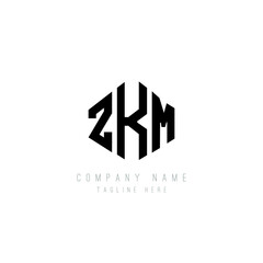 ZKM letter logo design with polygon shape. ZKM polygon logo monogram. ZKM cube logo design. ZKM hexagon vector logo template white and black colors. ZKM monogram, ZKM business and real estate logo. 