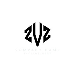 ZVZ letter logo design with polygon shape. ZVZ polygon logo monogram. ZVZ cube logo design. ZVZ hexagon vector logo template white and black colors. ZVZ monogram, ZVZ business and real estate logo. 