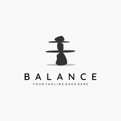 Vintage stone logo vector illustration design