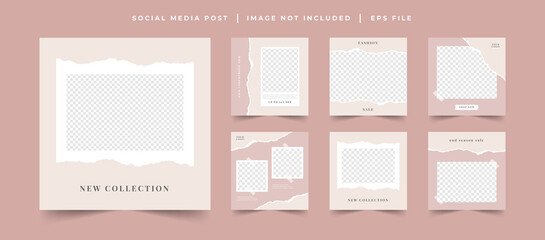 fashion sale social media post template