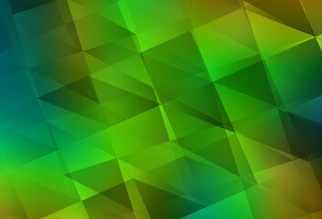 Obraz premium Light Green, Yellow vector abstract mosaic pattern.