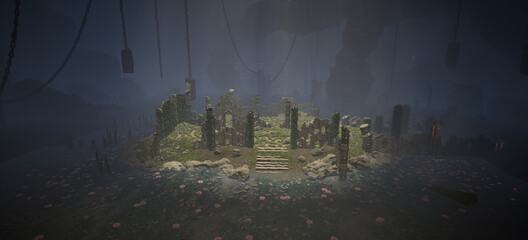 A fantasy based level design concept that centers around a old temple that has disintegrated due to the passage of time and nature in its finest form.  © Declan Hillman