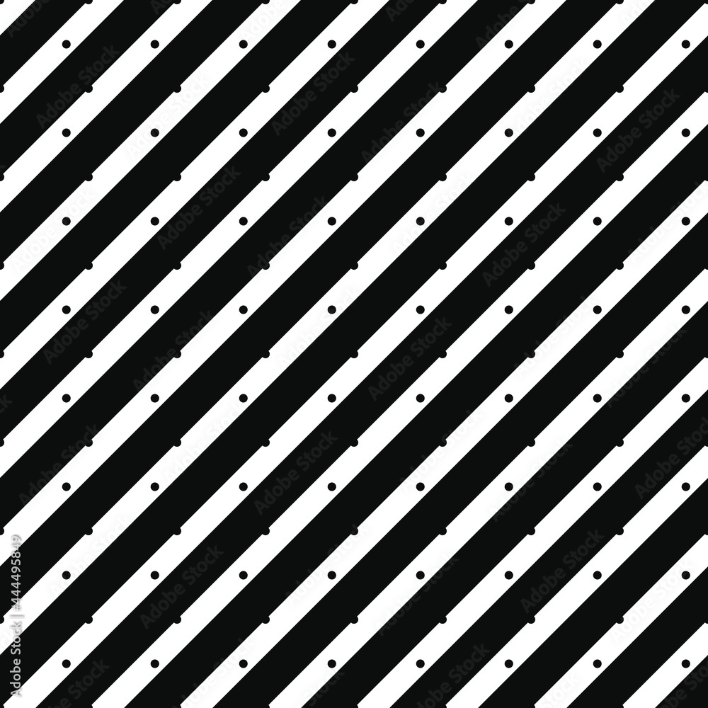 Poster White dotted diagonal lines. Vector seamless diagonal stripes pattern.