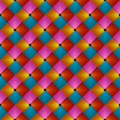 Beautiful bright tile consisting of four gradient elements. Vector and seamless.