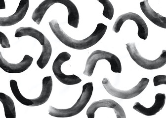 Organic grunge pattern. Abstract background with watercolor brush strokes. Hand drawn texture. Modern graphic design.