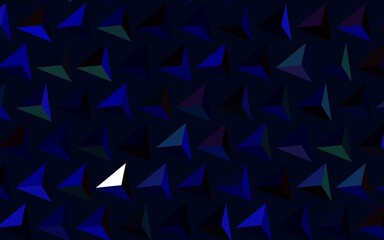 Dark Blue, Red vector background with polygonal style.