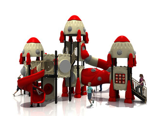 NAVE ESPACIAL, JUEGOS PARA NIÑOS - RENDER © Gabo