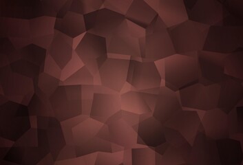 Dark Pink, Red vector template with chaotic shapes.