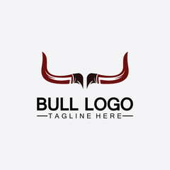 Bull horn logo and symbol template icons app