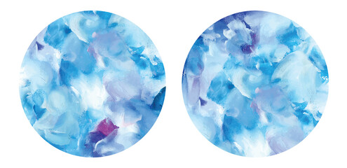 Abstract blue watercolor background hand drawn illustration