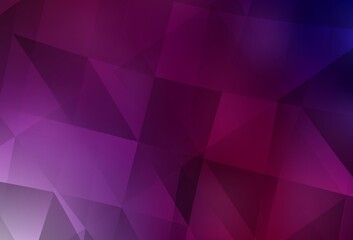 Dark Purple, Pink vector triangle mosaic texture.
