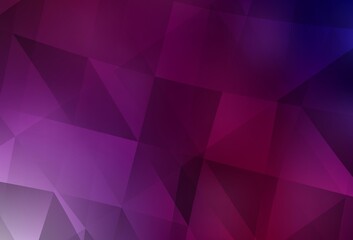 Obraz premium Dark Purple, Pink vector triangle mosaic texture.