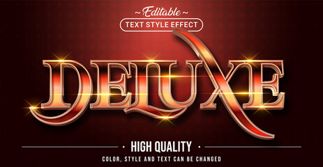Editable text style effect - Deluxe text style theme.