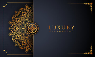 Luxury mandala background with golden arabesque pattern Arabic Islamic east style. decorative mandala for print, poster, cover, brochure, flyer, banner.