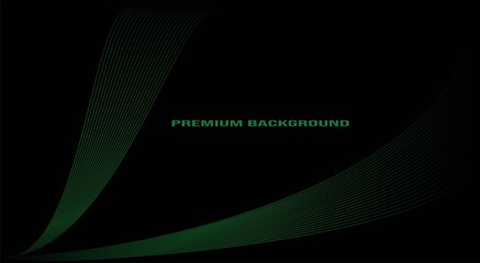 elegant background with green line for cover, banner, poster, card background
