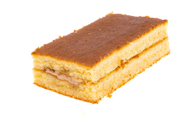 sponge cake isolated