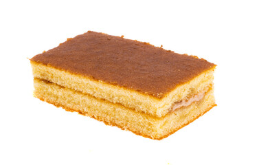 sponge cake isolated
