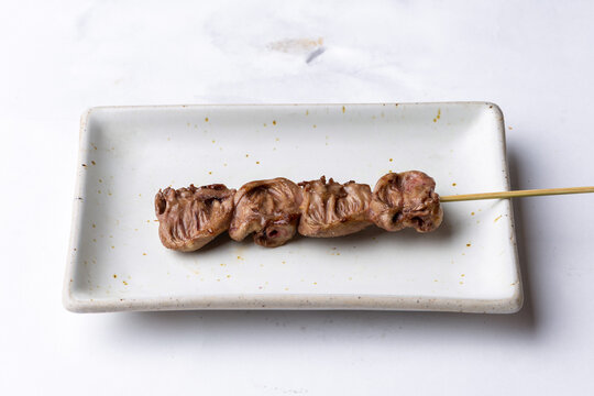 Yakitori raw d before grilling