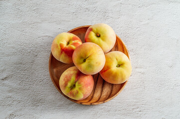 Summer fruit, Fresh organic peaches