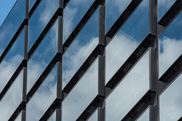Gebäude, Glasfront, Balkon