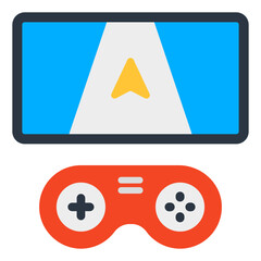 A premium download icon of video game