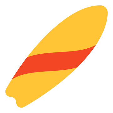 Adventure board icon, trendy design of surfboard