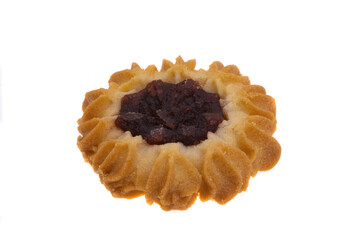 cookies with jam isolated