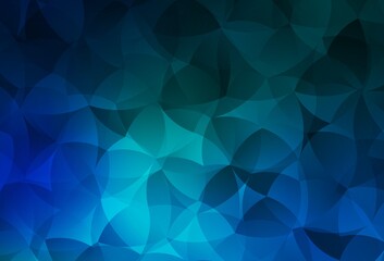 Obraz premium Dark Blue, Green vector polygonal template.