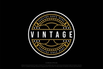 Vintage Retro Badge Emblem Label Sticker Stamp Seal Logo Design Vector