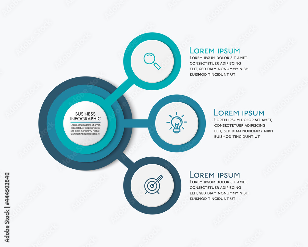Wall mural business circle. timeline infographic icons designed for abstract background template milestone elem
