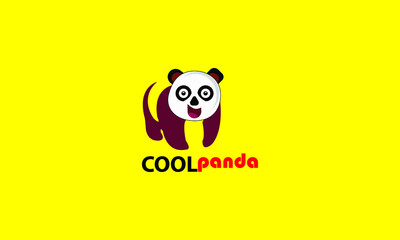 cool panda logo design template