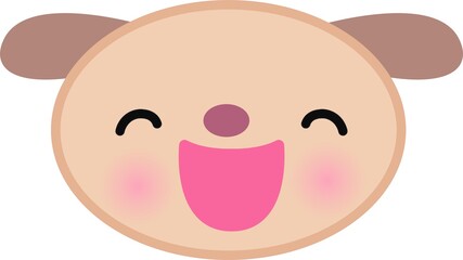 犬の顔イラスト