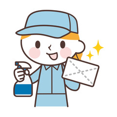 Female cleaner 清掃員の女性