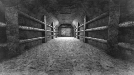 old abandoned tunnel