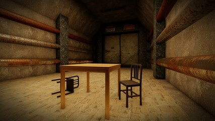 old abandoned tunnel