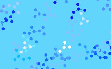 Light BLUE vector pattern with artificial intelligence network.
