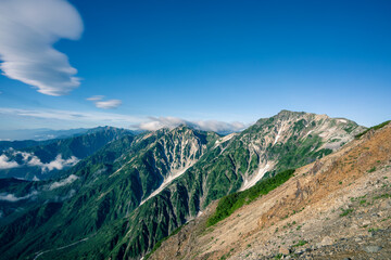 mountain landscape in Hakuba, Japan