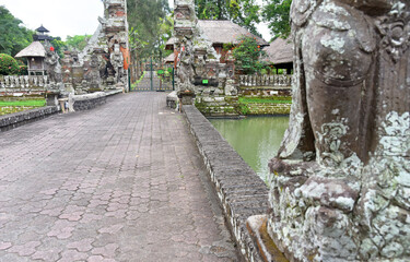 Entrance gate at Taman Ayun temple in Mengwi Bali Indonesia