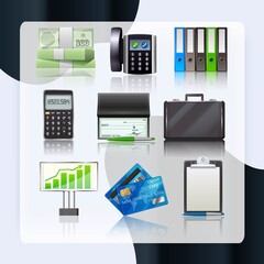 Business Icons Set vector design illustration
