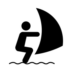 Man swims icon People in motion active lifestyle sign