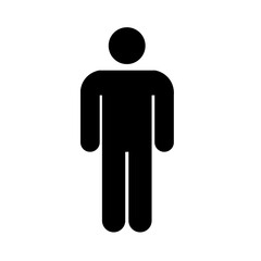 Fototapeta na wymiar Man icon People in motion active lifestyle sign