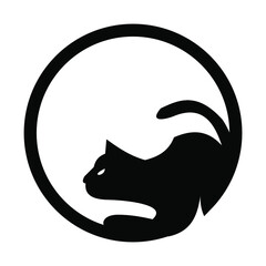 cat logos with pet shop Free Vector Logo templates	