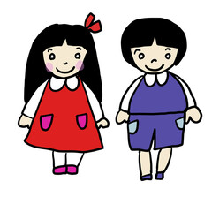 かわいい　双子　女の子　男の子
