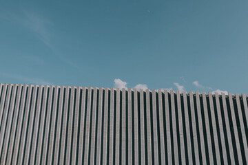 Beautiful slope building and sky