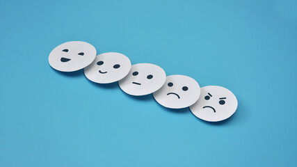 Variety of emotions in life. Joy, calmness, sadness, anger. Choosing a positive
